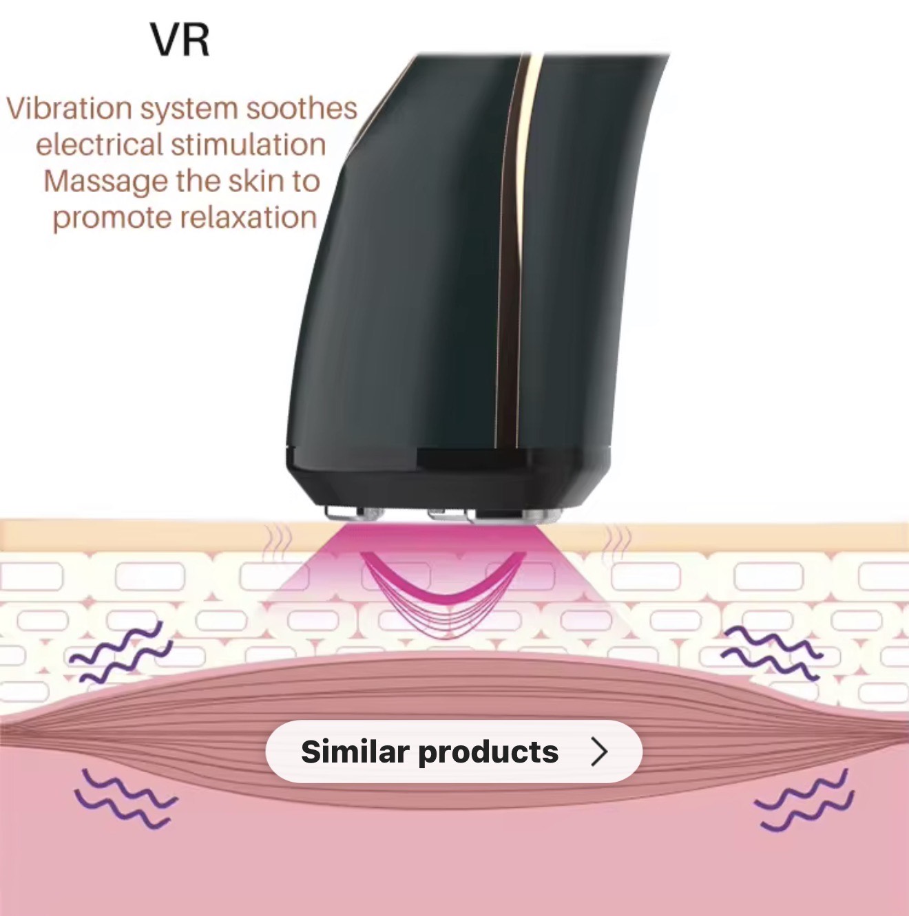 Microcurrent Facial Device 3-in-1 Light Therapy Beauty Massager for Wrinkle Lifting and Puffiness Reduction - Image 5