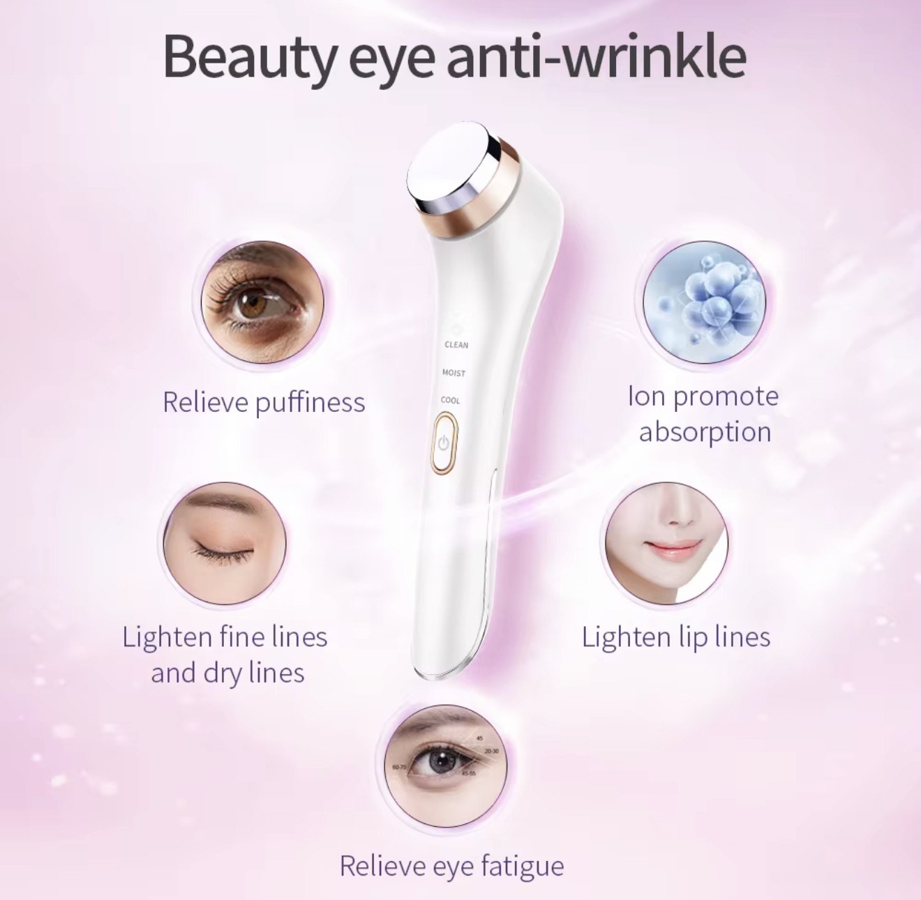 Beautizen Cold and Hot Ion Beauty Eyes Hammer – Anti-Wrinkle Massager - Image 4