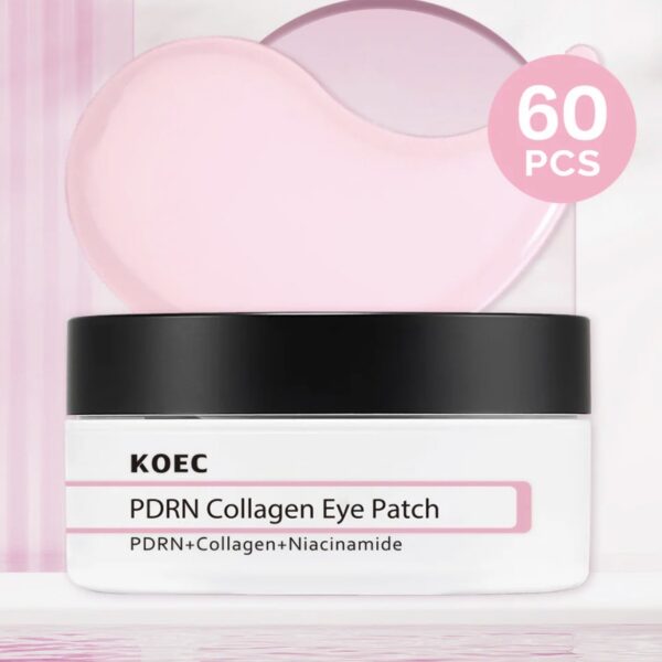KOEC PDRN Collagen Eye Patch – 60 Hydrogel Patches for Under‑Eye Depuffing, Brightening & Fine‑Line Care