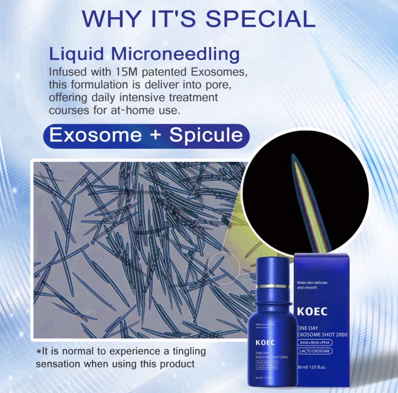 KOEC One Day Exosome Shot 2000 – Intensive Pore Tightening & Skin Renewal Serum with AHA, BHA, PHA - Image 5