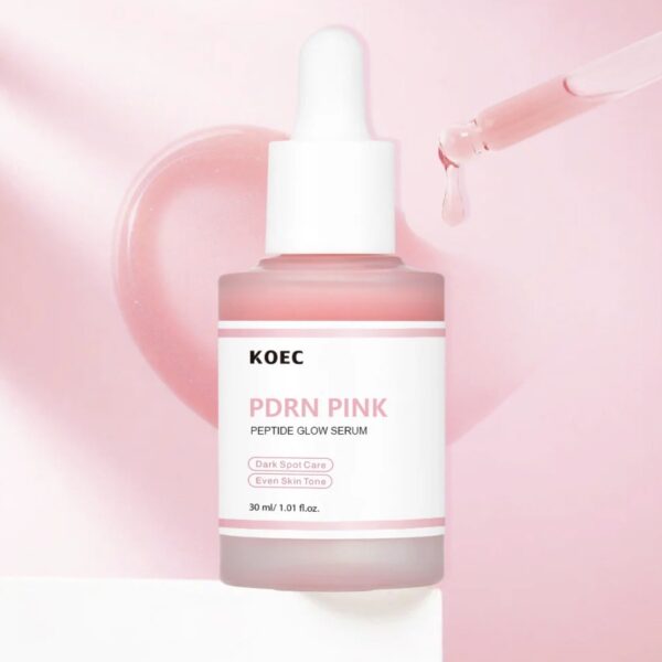 KOEC PDRN Pink Peptide Glow Serum – Brighten, Hydrate & Even Skin Tone | 30ml
