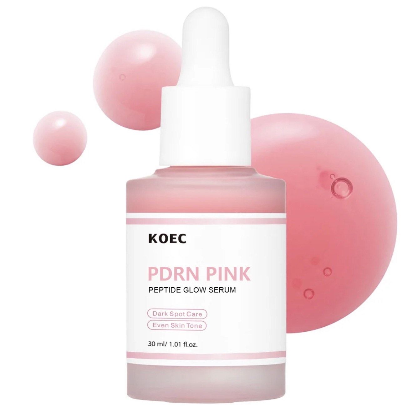 KOEC PDRN Pink Peptide Glow Serum – Brighten, Hydrate & Even Skin Tone | 30ml - Image 2