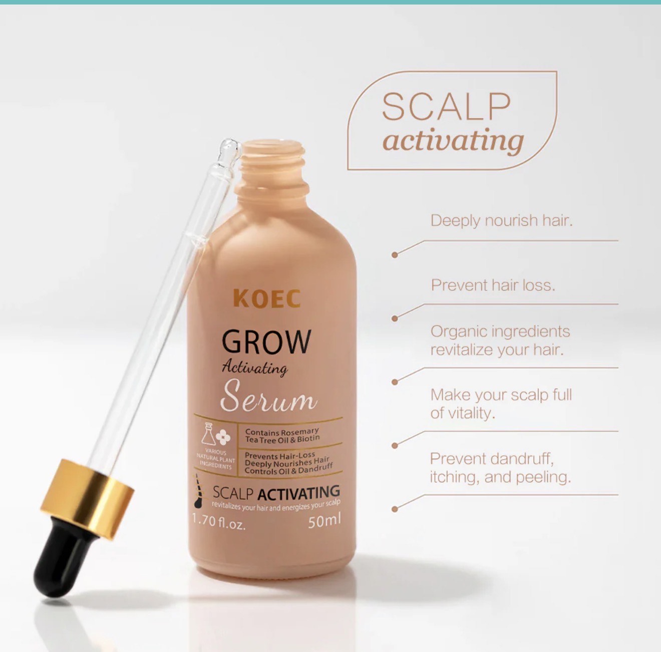KOEC Grow Activating Serum – Scalp Activating Hair Growth Serum (50ml) - Image 3